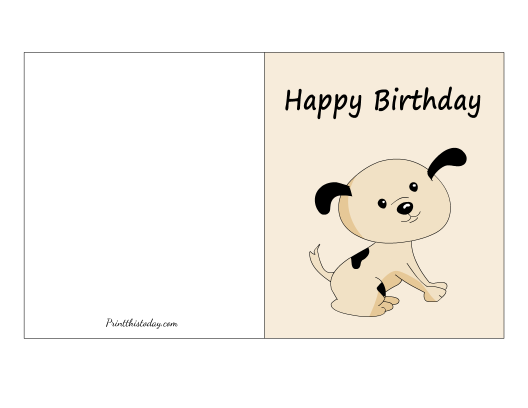 Free Printable Birthday Cards From The Dog