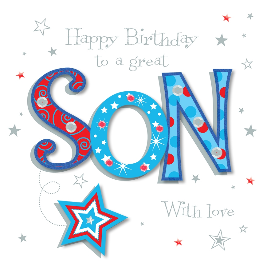 Printable Birthday Cards For Son Printable Templates