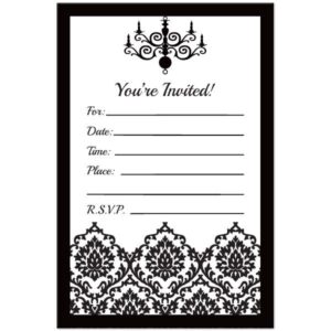 Printable Birthday Invitations Free Black And White Birthday