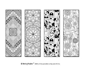 Printable Bookmarks To Color 120 For Adults Kids World Of Printables