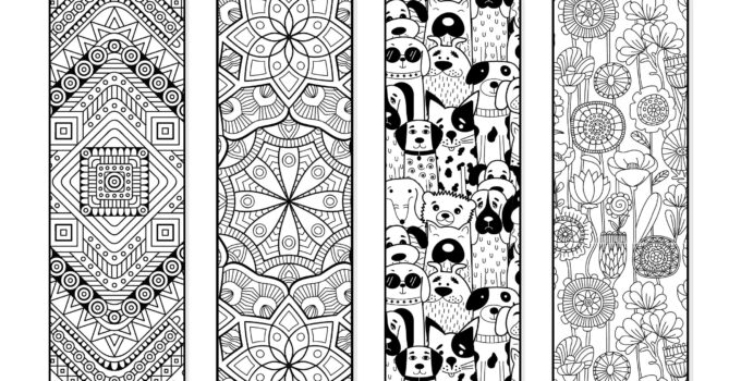 Free Printable Coloring Bookmarks For Adults