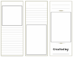 Printable Brochure Template For Students