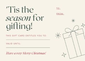 Printable Christmas Gift Certificates Templates Free