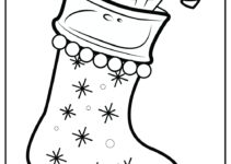 Free Printable Christmas Stocking Coloring Pages