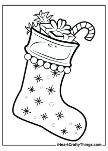 Printable Christmas Stocking Coloring Pages Updated 2021