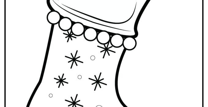 Free Printable Christmas Stocking Coloring Pages