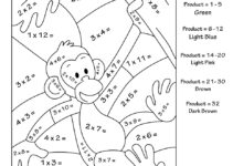 Multiplication Color By Number Printable Free