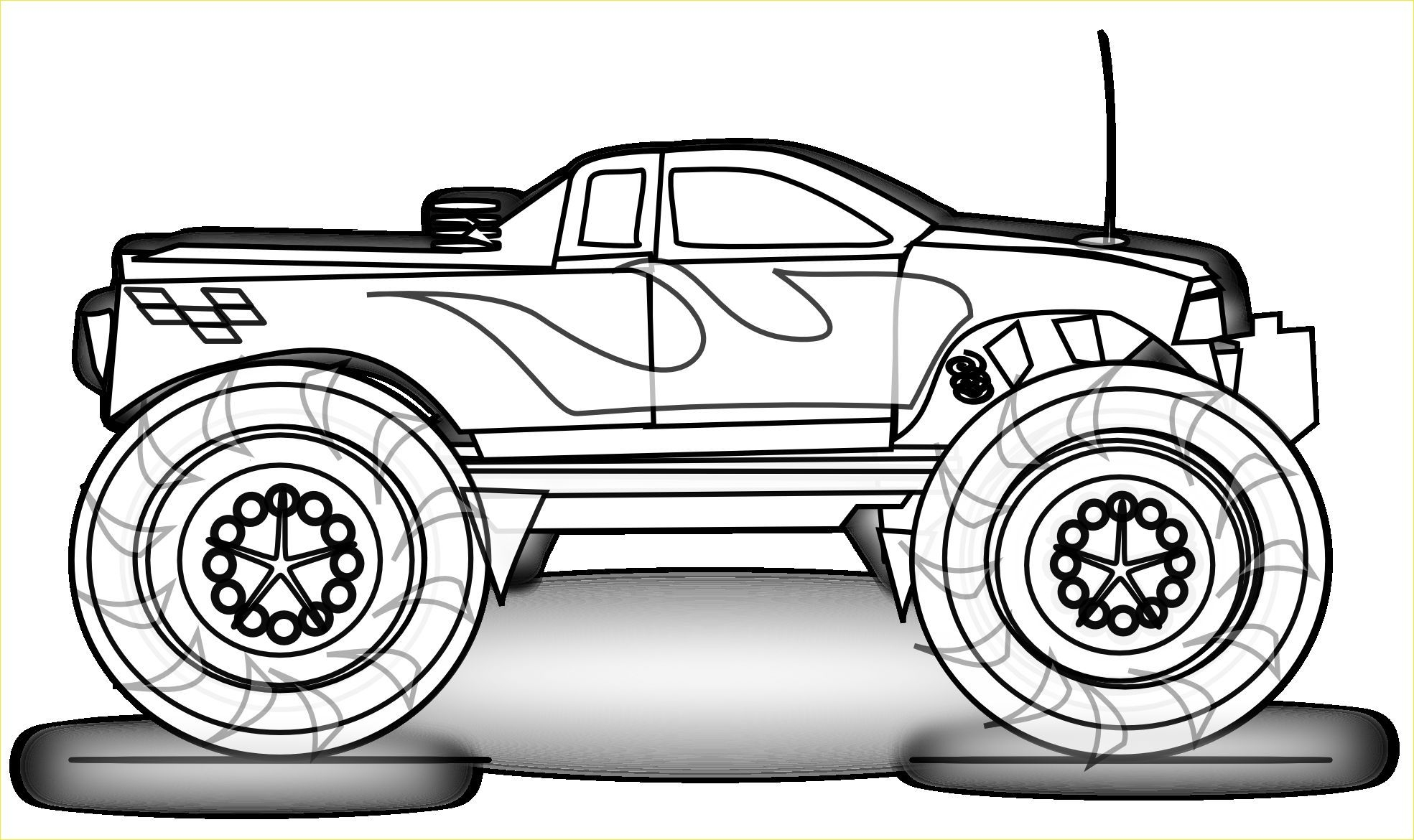 Printable Coloring Pages Of Trucks