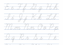 Cursive Writing Practice Sheets Free Printable