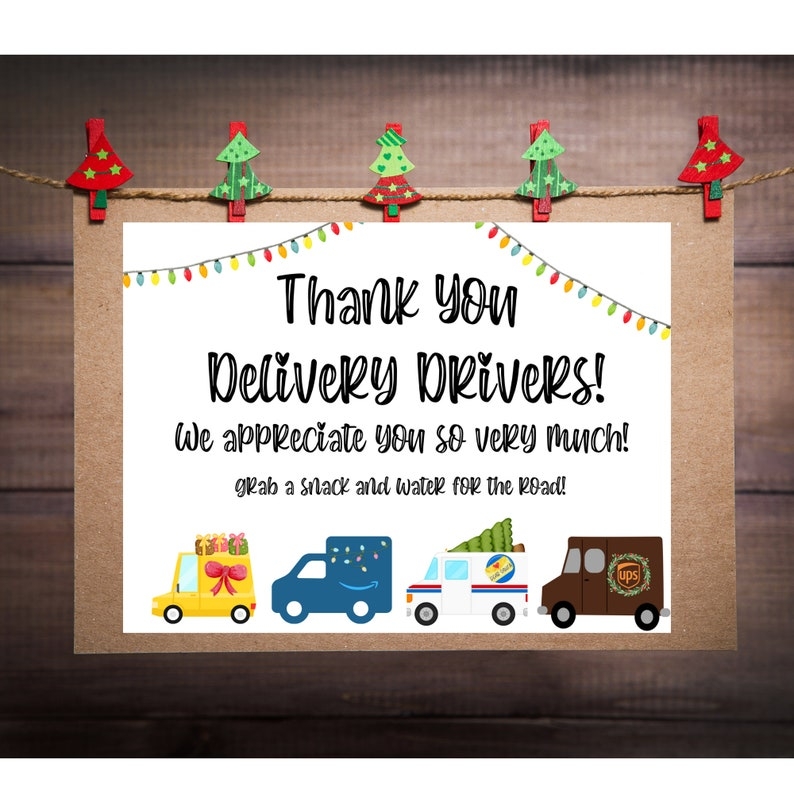 Free Printable Sign For Delivery Drivers