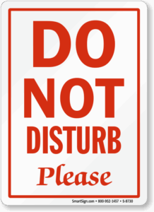 Printable Do Not Disturb Sign
