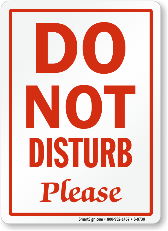 Printable Do Not Disturb Sign