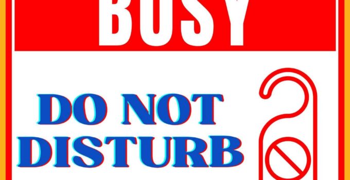 Do Not Disturb Sign Printable Free