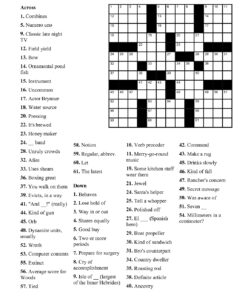 Printable Easy Crossword Puzzles For Adults Free Printable JD