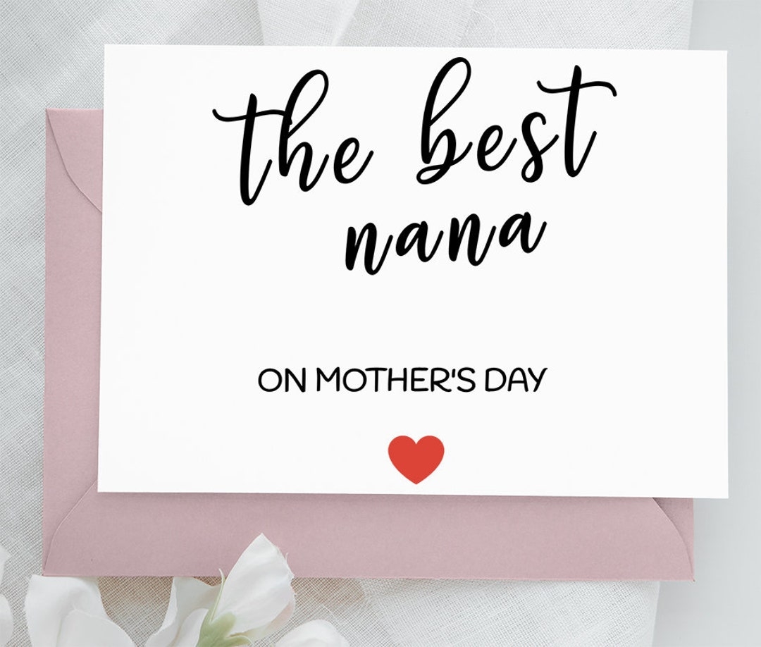 Free Printable Nana Mothers Day Cards