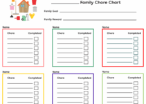 Free Printable Family Chore Chart Template