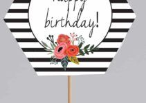 Free Printable Happy Birthday Cake Topper