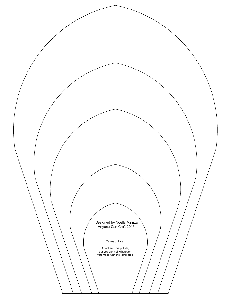 Free Printable Flower Petal Template Pattern
