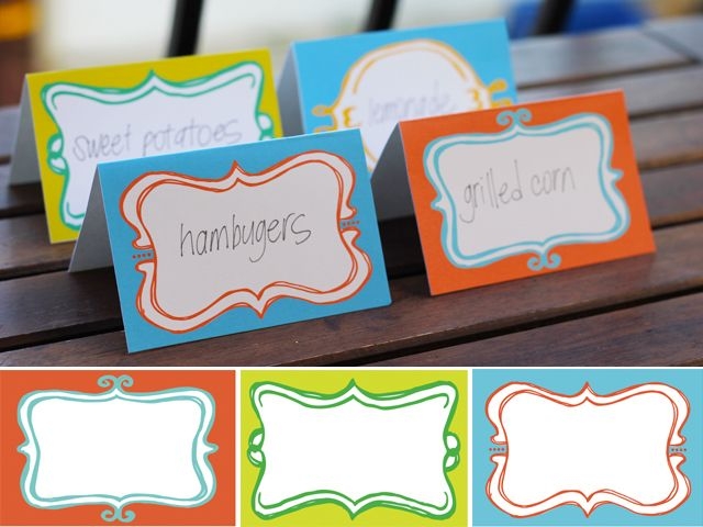 Free Printable Food Labels For Party