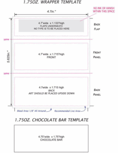 Printable Free Candy Bar Wrapper Template For Word Story Outline Template