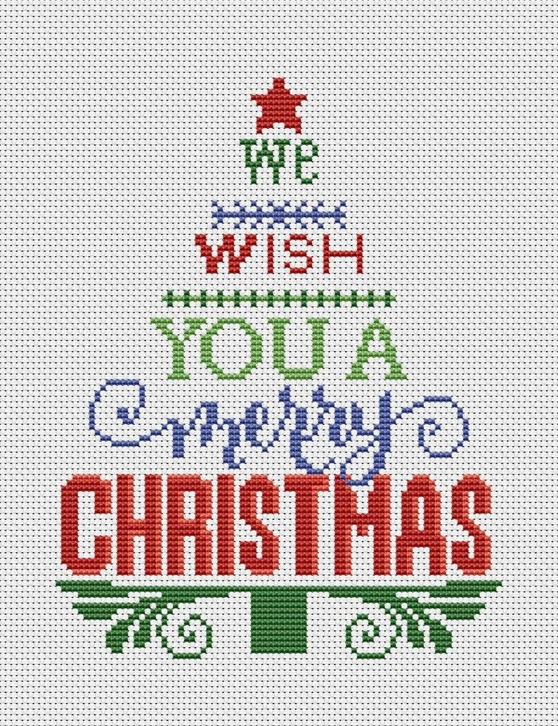 Printable Free Christmas Tree Cross Stitch Patterns Matthew J 