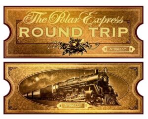 Printable Golden Ticket For Polar Express