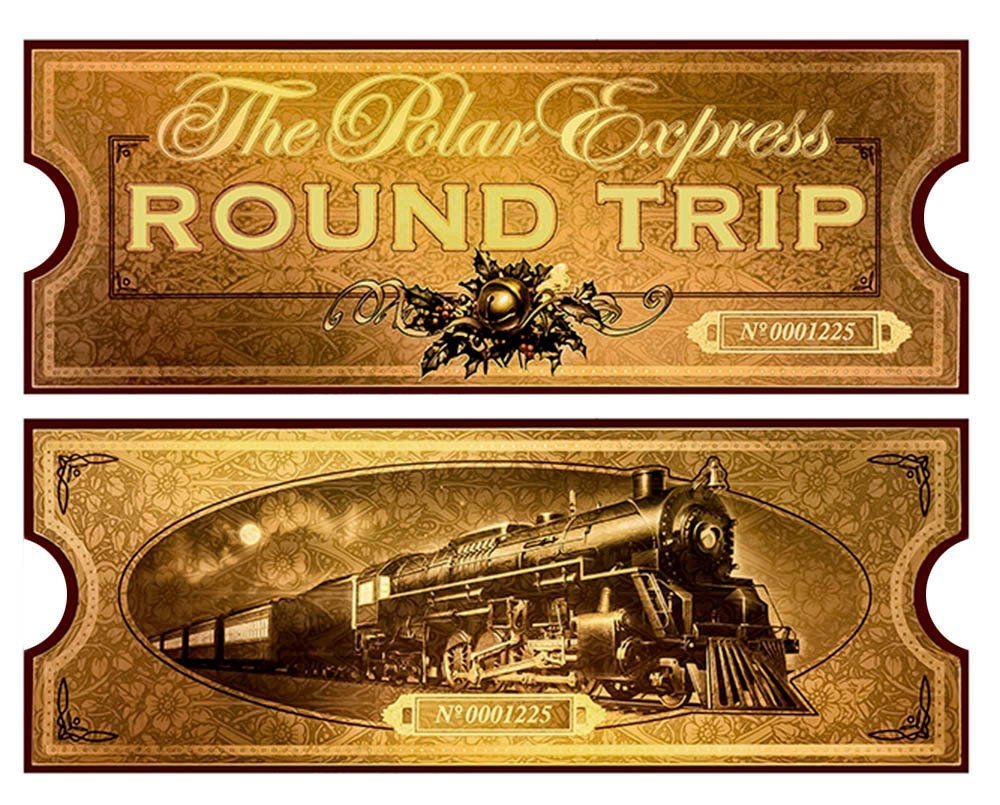 Printable Golden Ticket For Polar Express