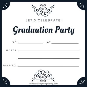 Printable Graduation Party Invitations