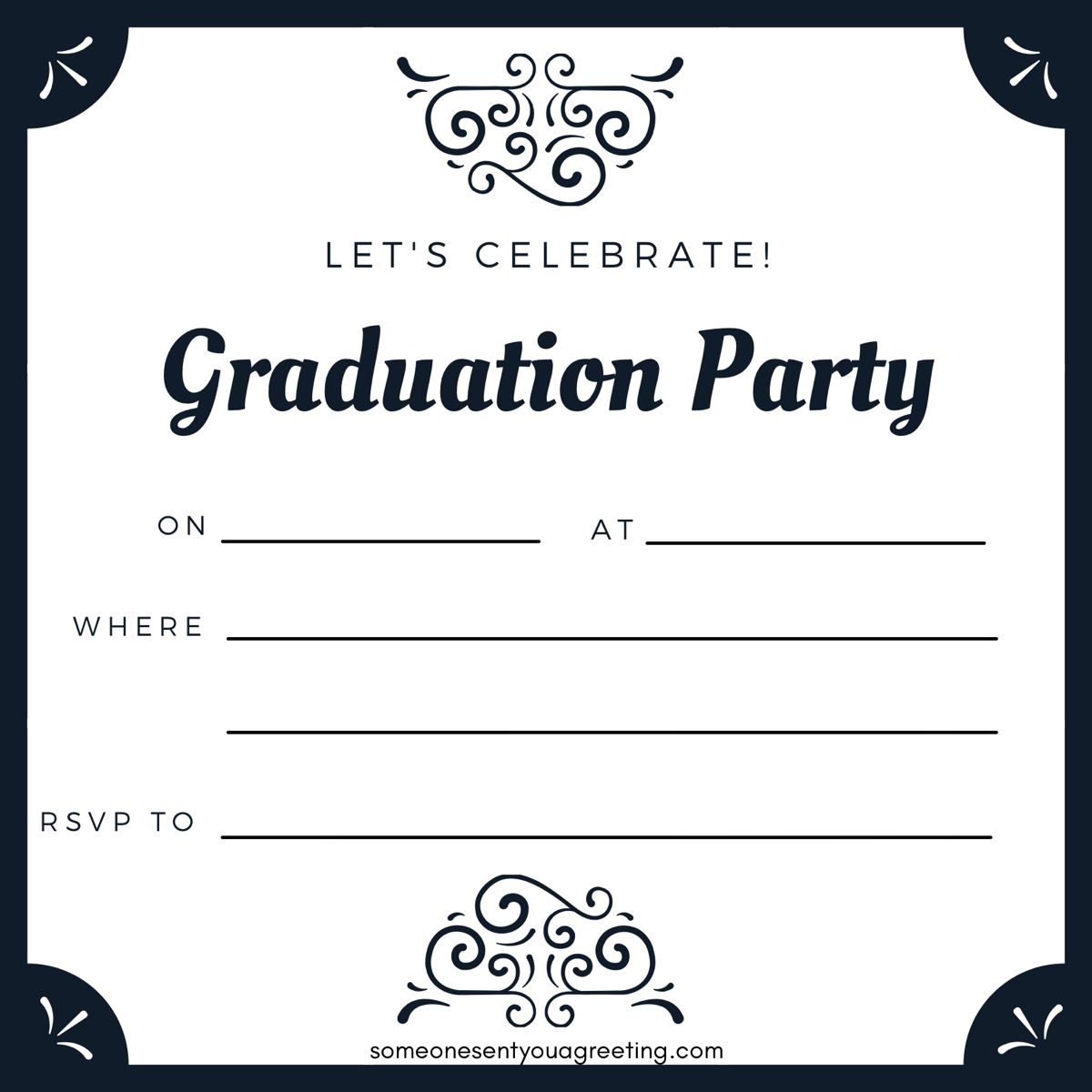Printable Graduation Party Invitations