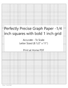 Printable Grid Paper 1 Inch