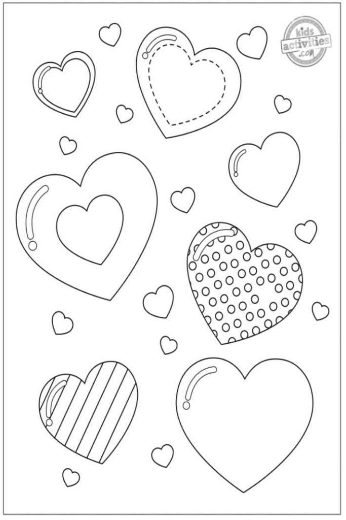 Printable Heart Coloring Pages