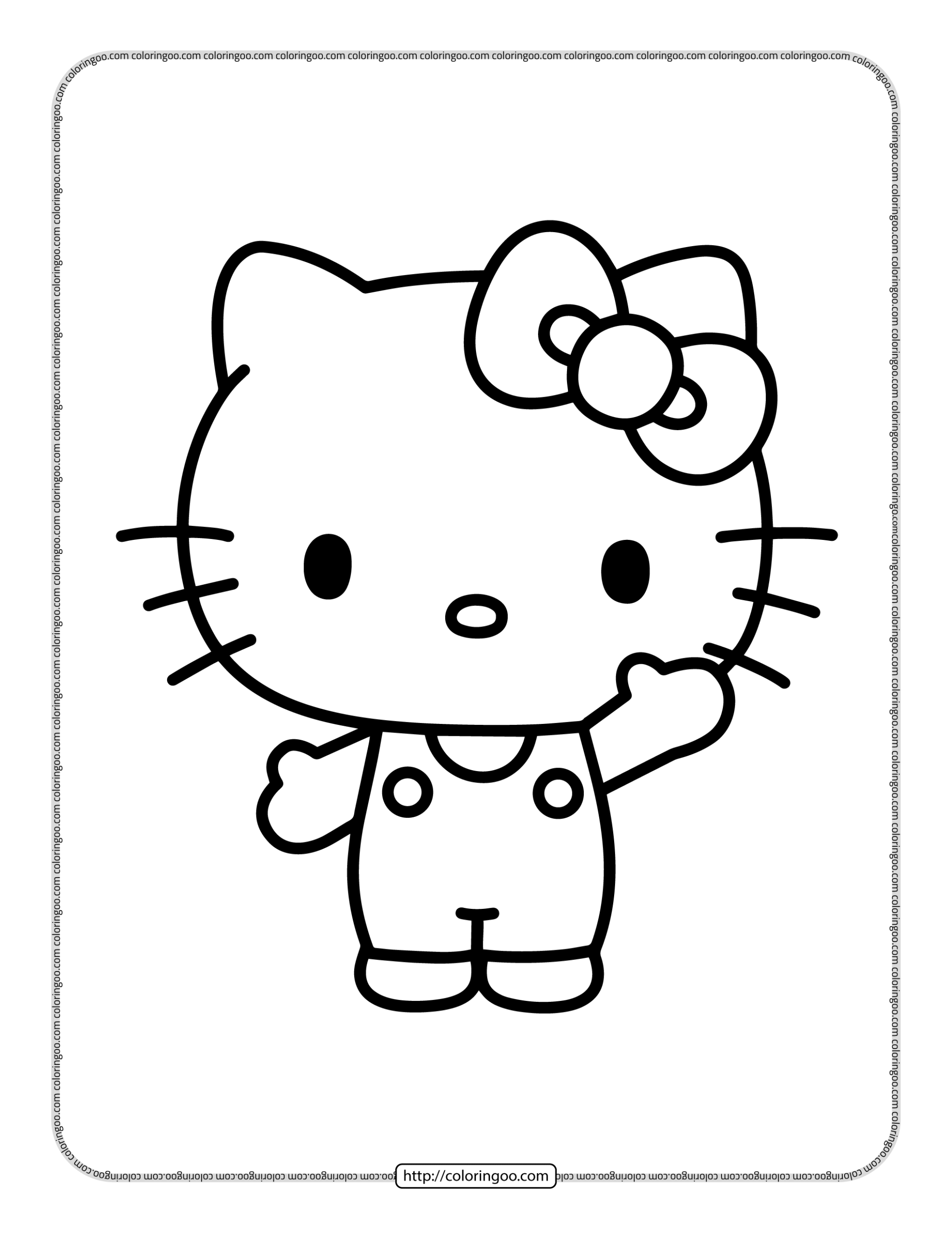 Free Printable Coloring Pages Hello Kitty