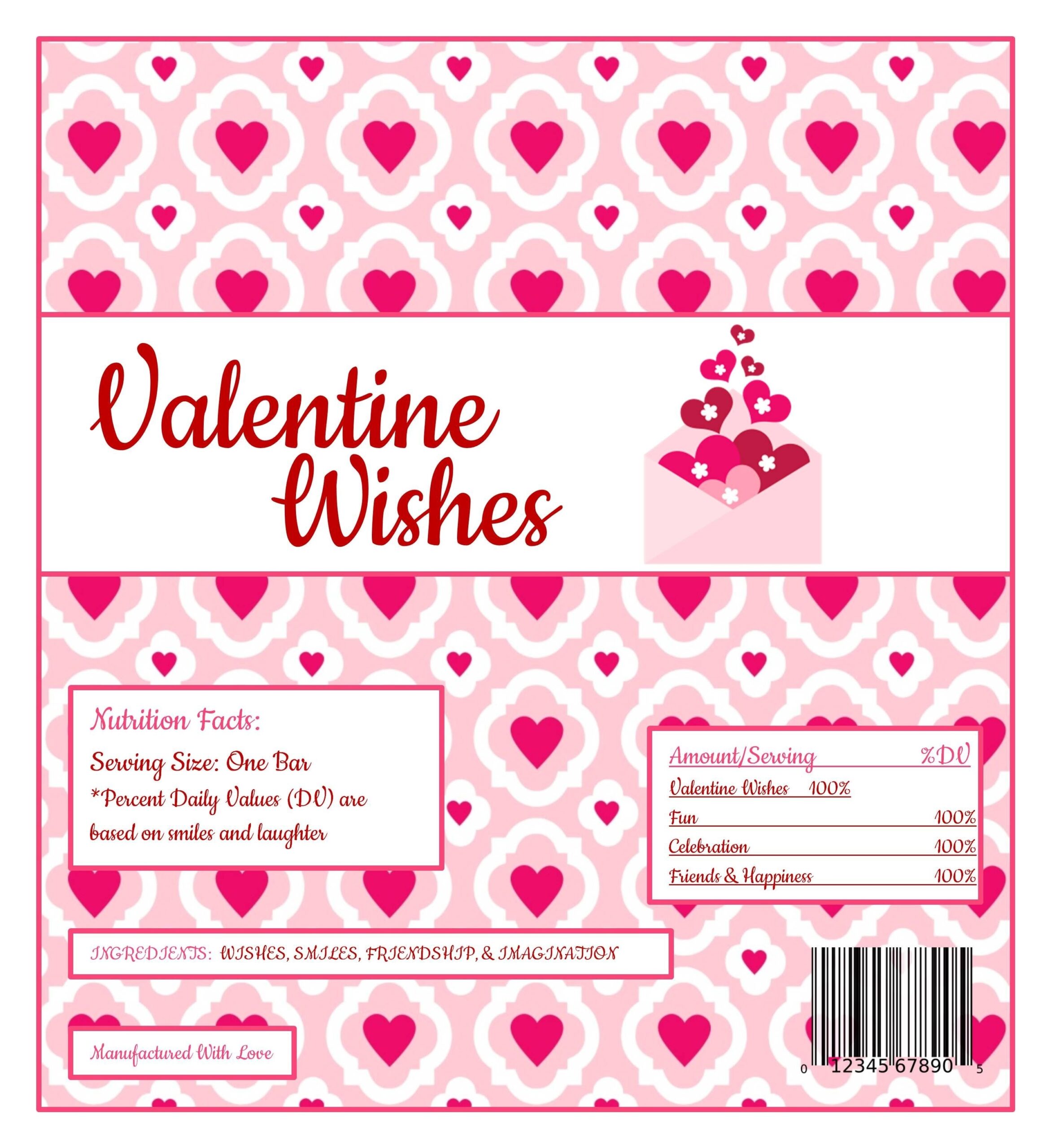 Printable Hershey Candy Bar Wrapper Template Free