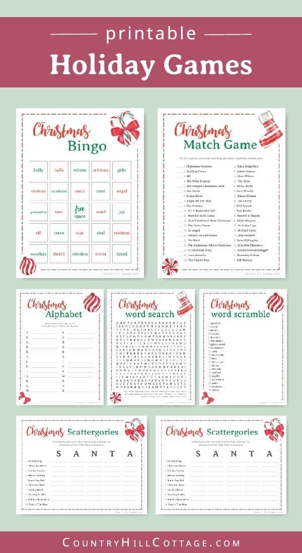 Free Printable Adult Christmas Party Games