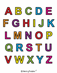 Printable Letters Alphabet Letters World Of Printables Free