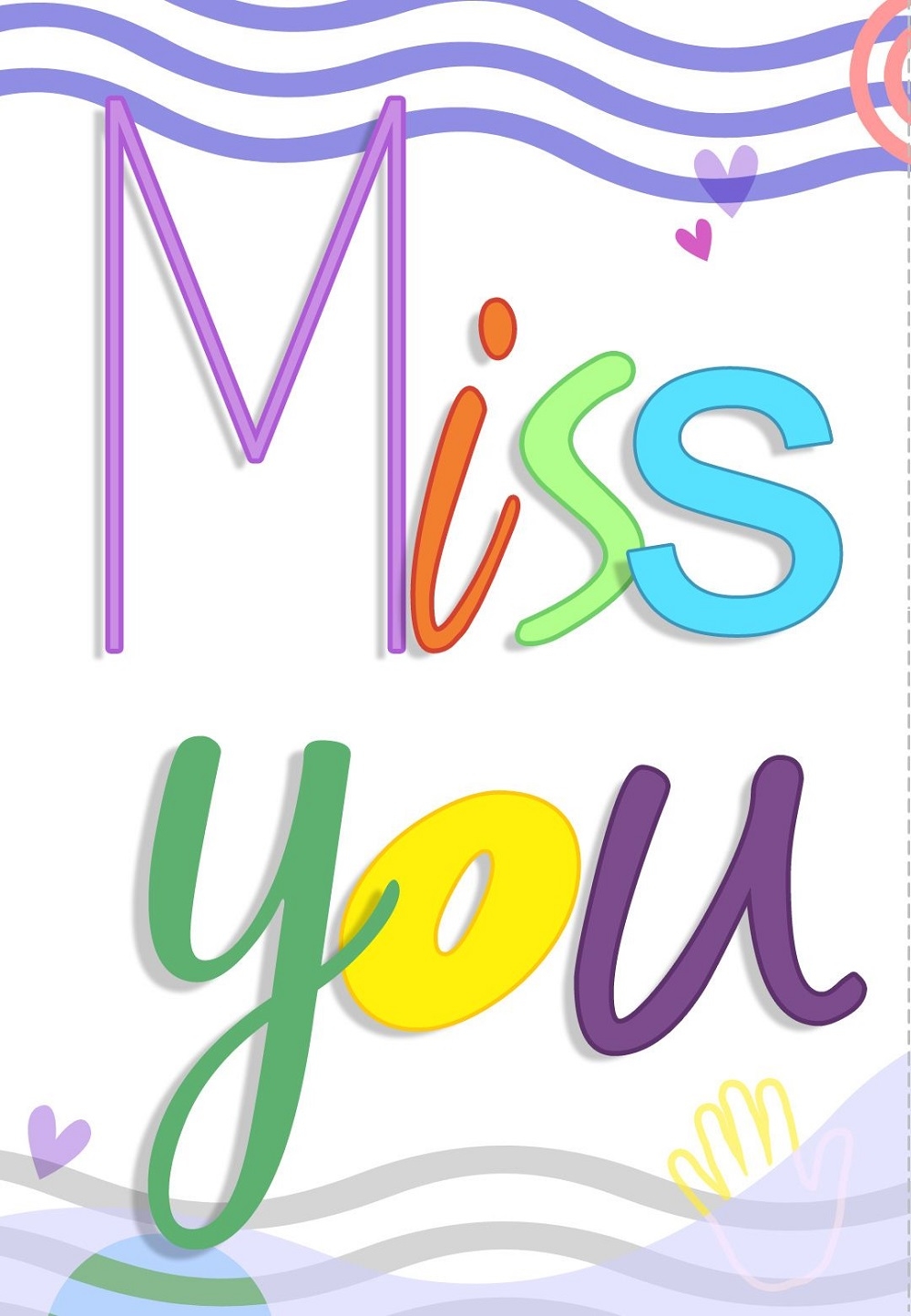 Printable Lovely Miss You Cards Templates 101 Activity