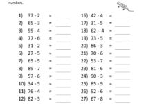Free Printable Worksheets For Third Grade