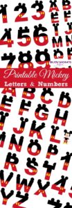 Printable Mickey Mouse Letters