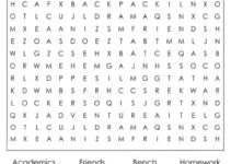 Free Printable Word Searches For Middle Schoolers