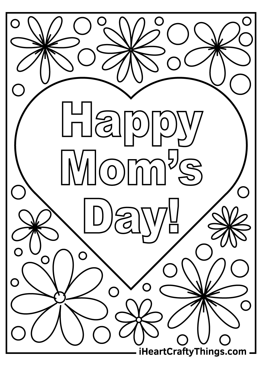 Free Printable Mothers Day Cards To Color