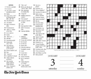 Printable New York Crossword Puzzles Printable Crossword Puzzles Free