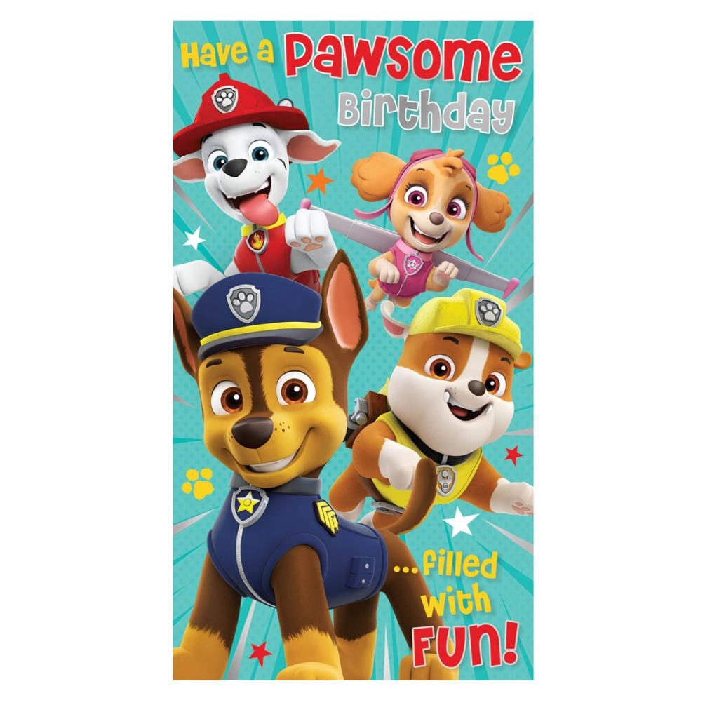 Printable Paw Patrol Birthday Card Printable Free Templates