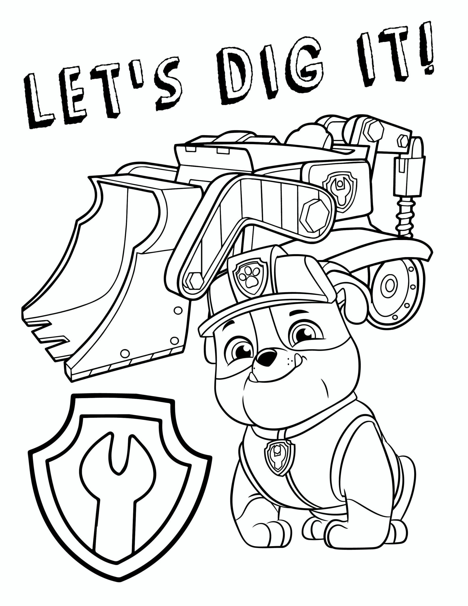 Printable Paw Patrol Coloring Pages