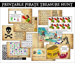 Printable Pirate Party Treasure Hunt