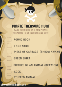 Printable Pirate Treasure Hunt Clues