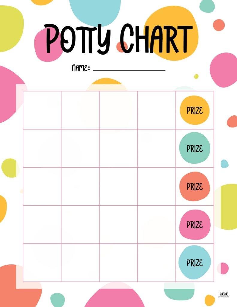 Printable Potty Training Charts 20 Pages Printabulls Worksheets 