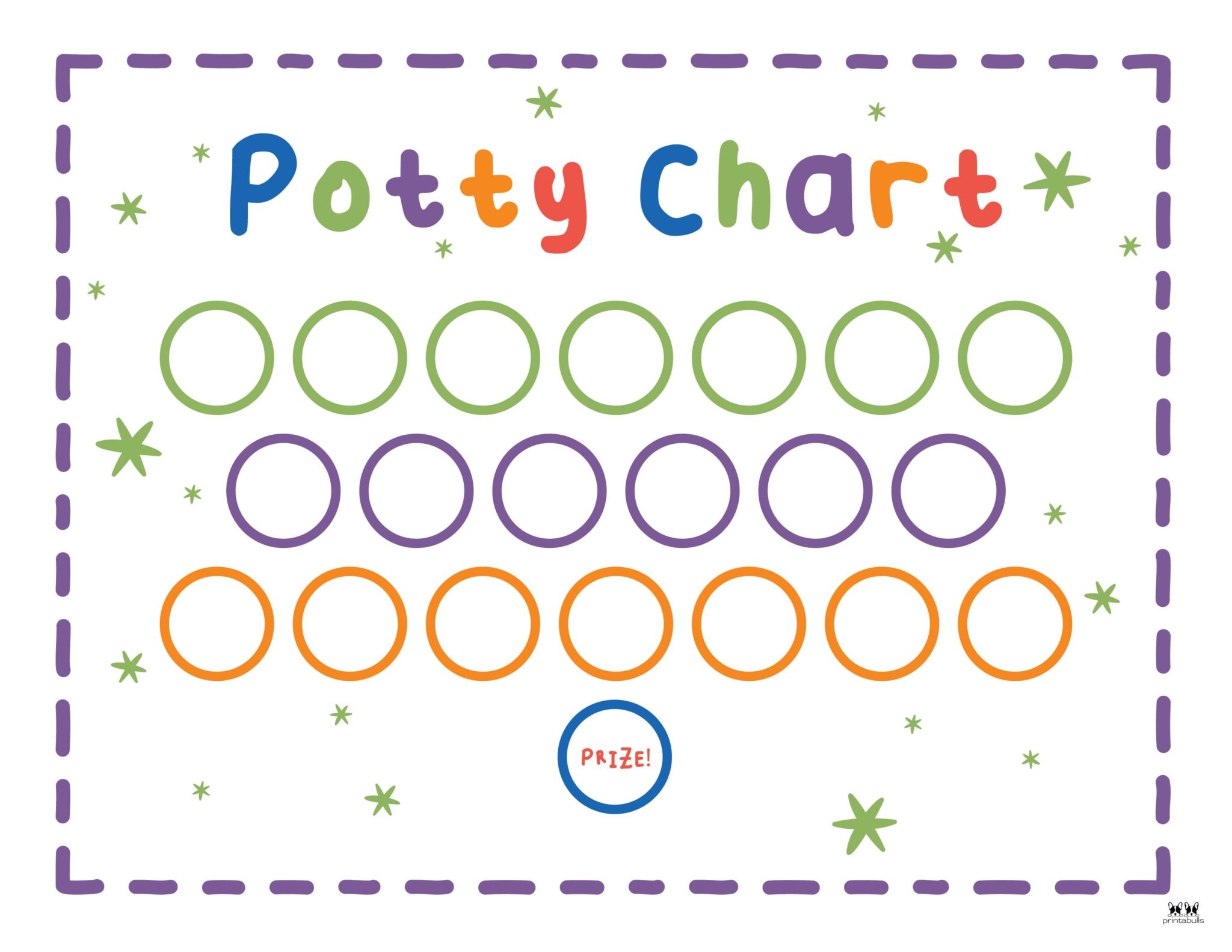 Printable Potty Training Charts 20 Pages Printabulls