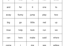Free Printable Pre K Sight Words