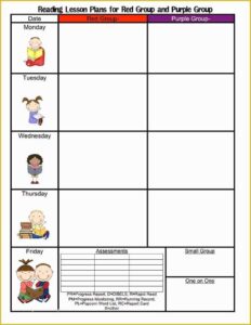 Printable Preschool Lesson Plan Template 11 Printable Preschool Lesson
