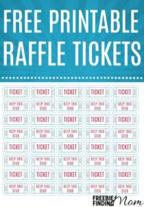 Printable Raffle Tickets With Numbers Printable World Holiday